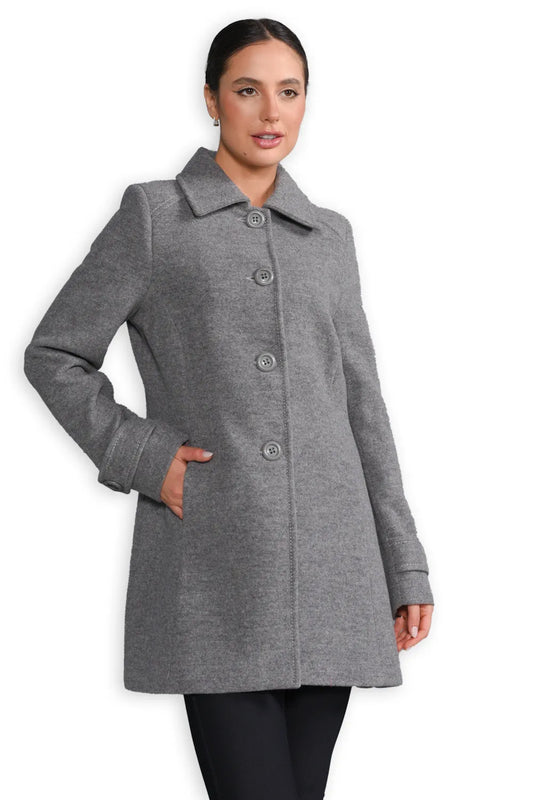 Women's Natural Wool Coat